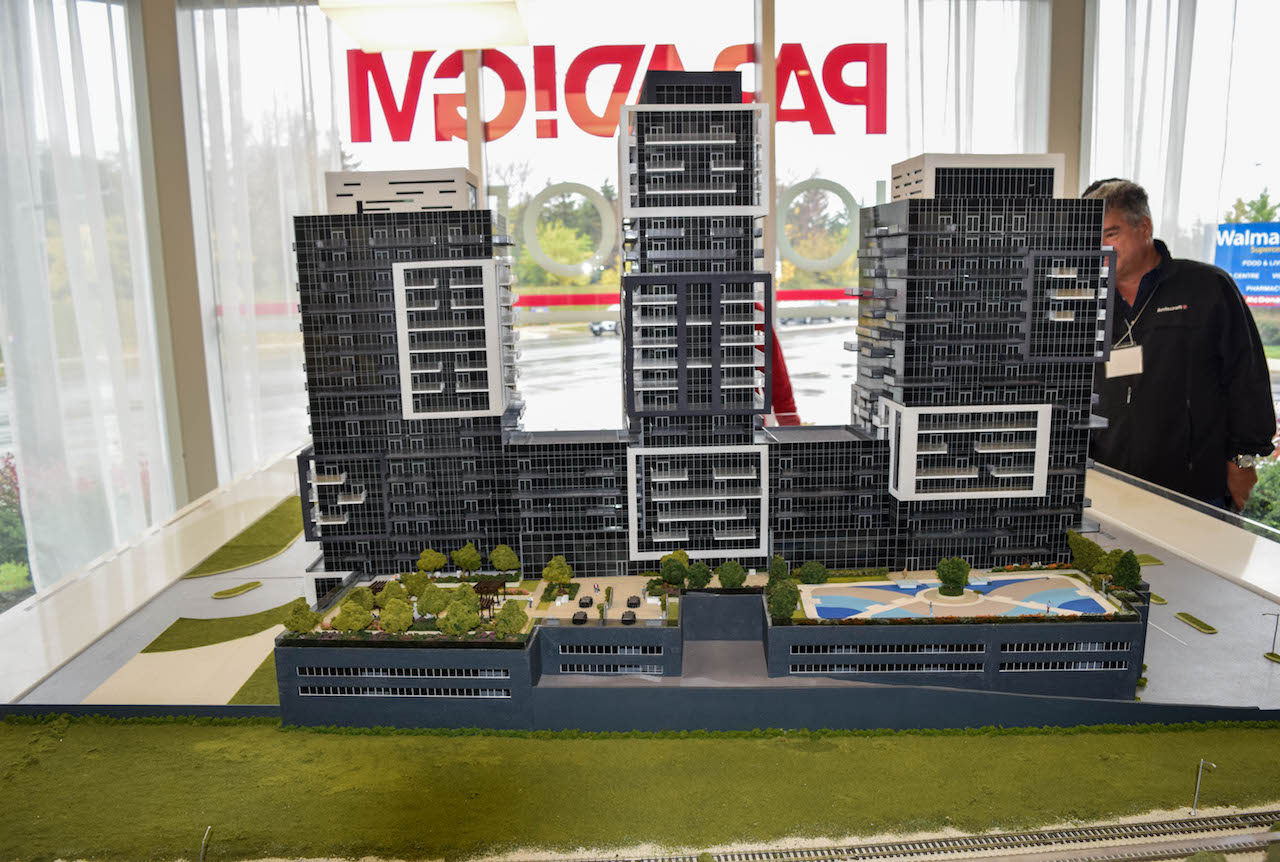 Model building for phase one of Paradigm consisting of three towers
