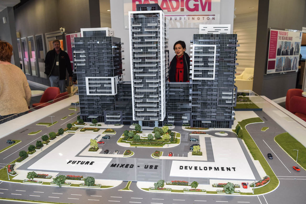 Model building for phase one of Paradigm consisting of three towers